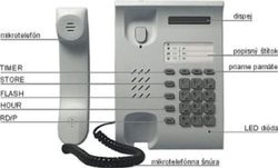 Tesla - KSN2772 standardní telefon s displejem, barva bílá
