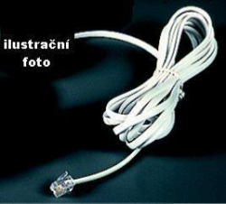 Kabel tel. prodluž. US/US 10 m bílý