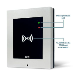 2N® Access Unit 2.0 RFID, IP čtečka 13,56 MHz, NFC, bez rámečku
