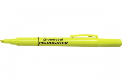 Zvýrazňovač Centropen 8722, 1-4 mm, klínový hrot, žlutý