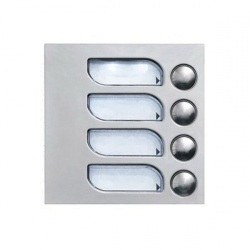 Modul tlačítkový  KARAT 4+n   4 tl. se 4 jmenovkami (nerez INOX)