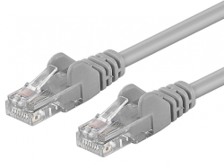 PremiumCord Patch kabel UTP RJ45-RJ45 level 5e 0.1m šedá