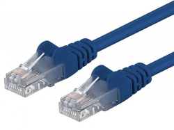 PremiumCord Patch kabel UTP RJ45-RJ45 level 5e 0.25m, modrá