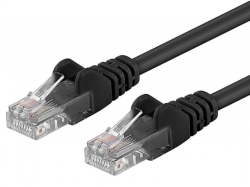 PremiumCord Patch kabel UTP RJ45-RJ45 level 5e 0.25m, černá