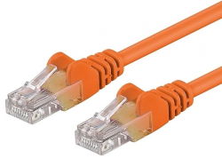 PremiumCord Patch kabel UTP RJ45-RJ45 level 5e 0.25m, oranžová