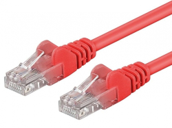 PremiumCord Patch kabel UTP RJ45-RJ45 level 5e 0.25m, červená