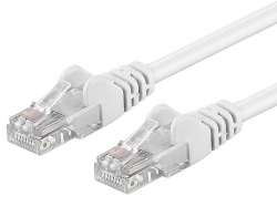 PremiumCord Patch kabel UTP RJ45-RJ45 level 5e 0.25m, bílá