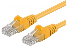 PremiumCord Patch kabel UTP RJ45-RJ45 level 5e 0.25m, žlutá