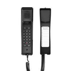 Fanvil - IP hotelový telefon na stěnu, 2x SIP linka, 1x RJ45 Mb, POE, černý