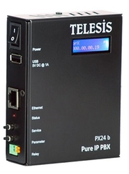 TELESIS PX24brX-IP telefonní ústředna