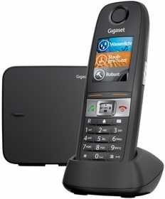 Gigaset - DECT/GAP bezdrátový telefon, barva černá